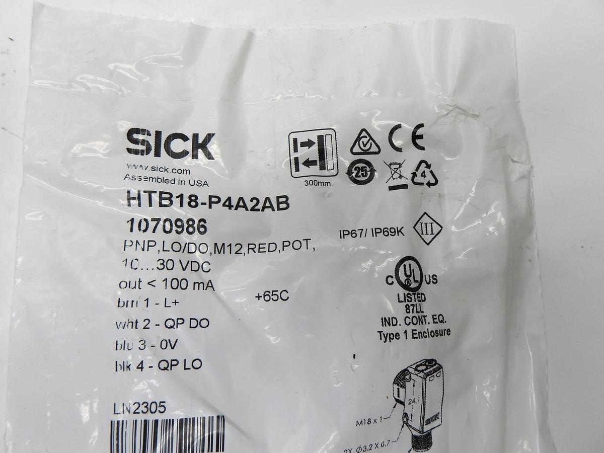 OEM SICK 1070986 HTB18-P4A2AB Photoelectric sensors H18 Sure Sense GENUINE NEW