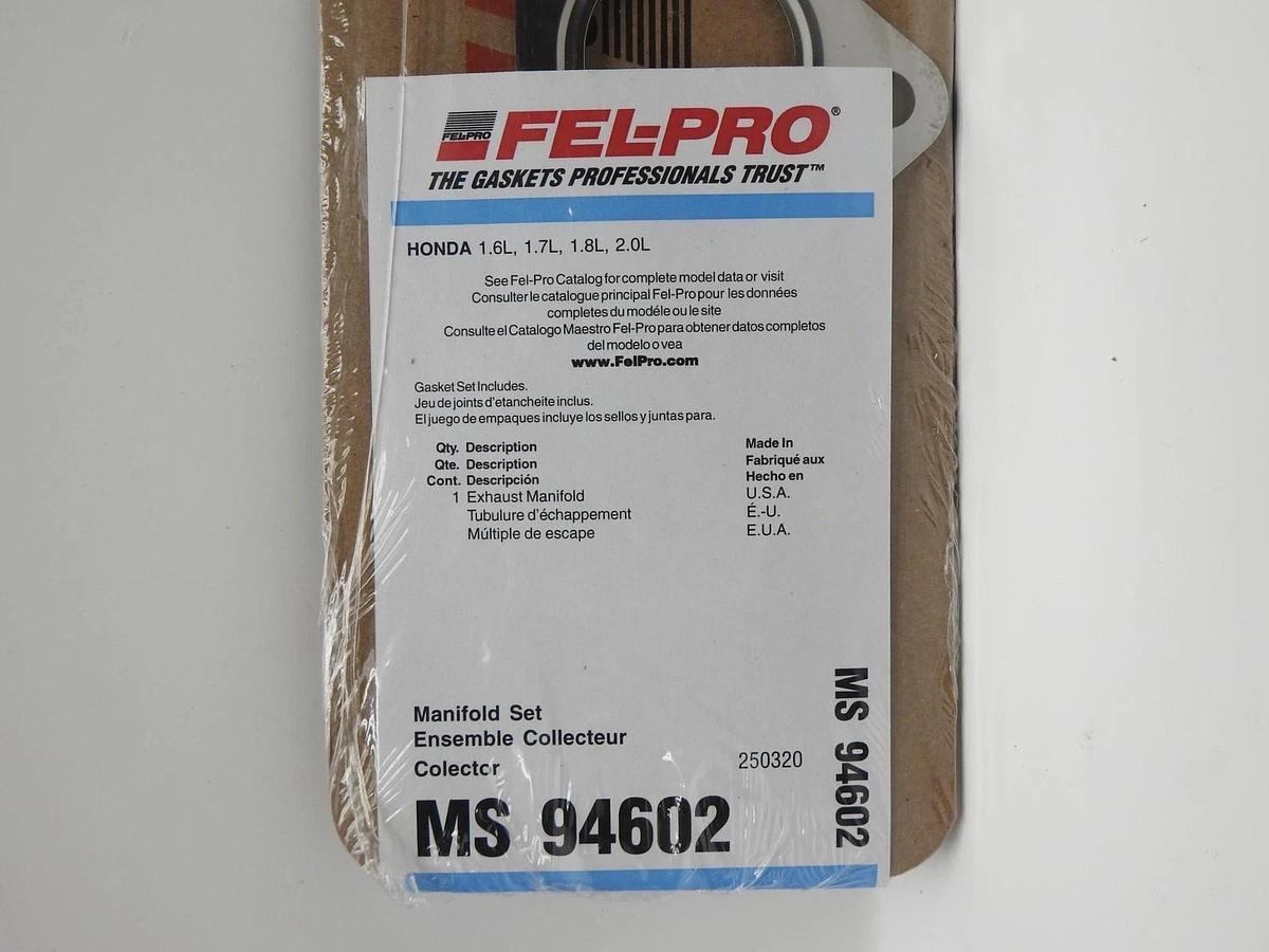 Fel-Pro MS 94602 Exhaust Manifold Gasket Set for Honda CR-V - NEW