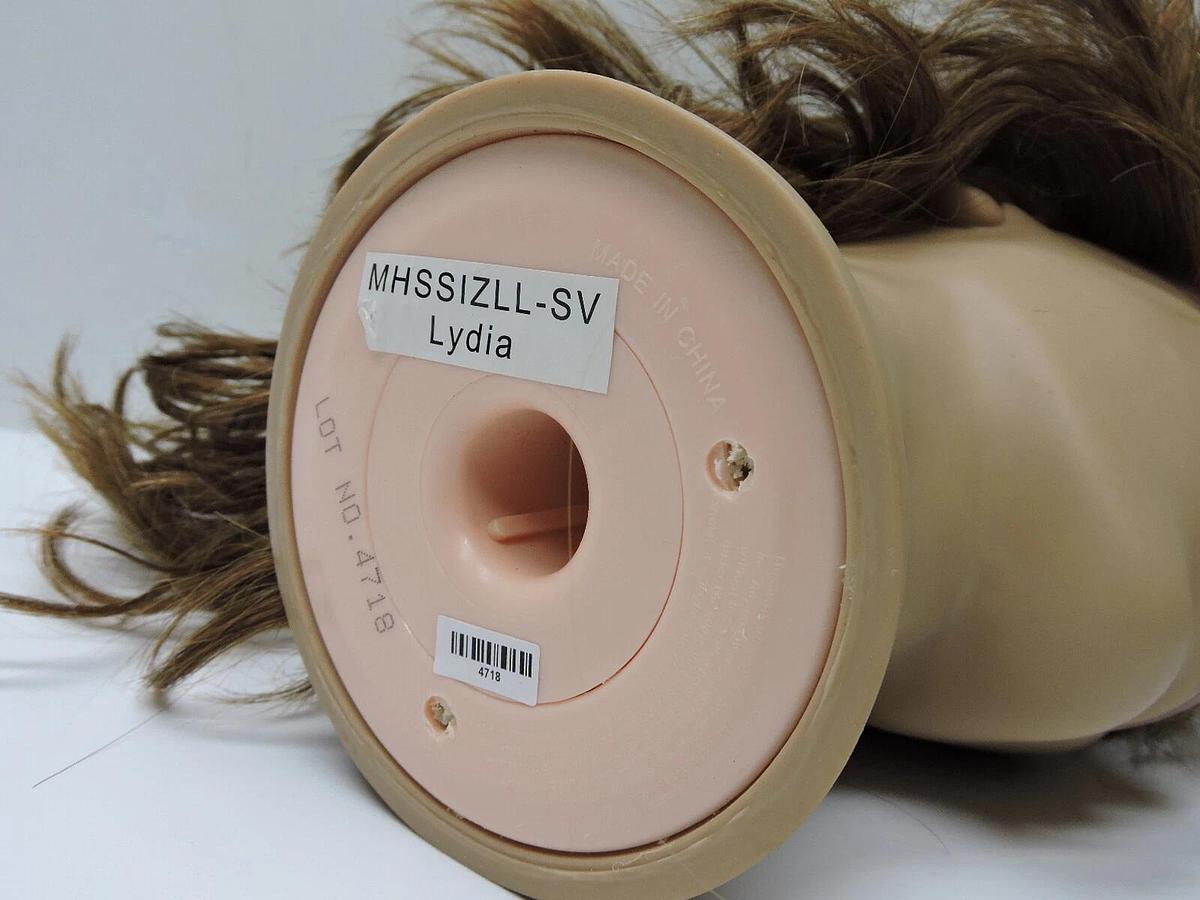 LOT OF (28) - SamVilla Lydia Mannequin Heads 100% HUMAN HAIR Pivot Point