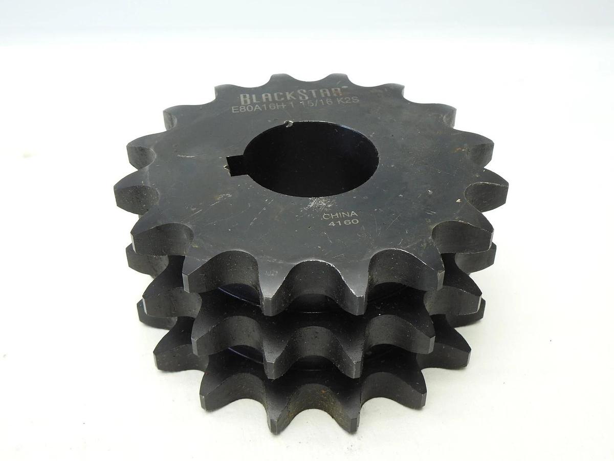 BlackStar E80A16H 1 15/16 Triple Strand Sprocket 16 Teeth, 4160 - BULK NEW