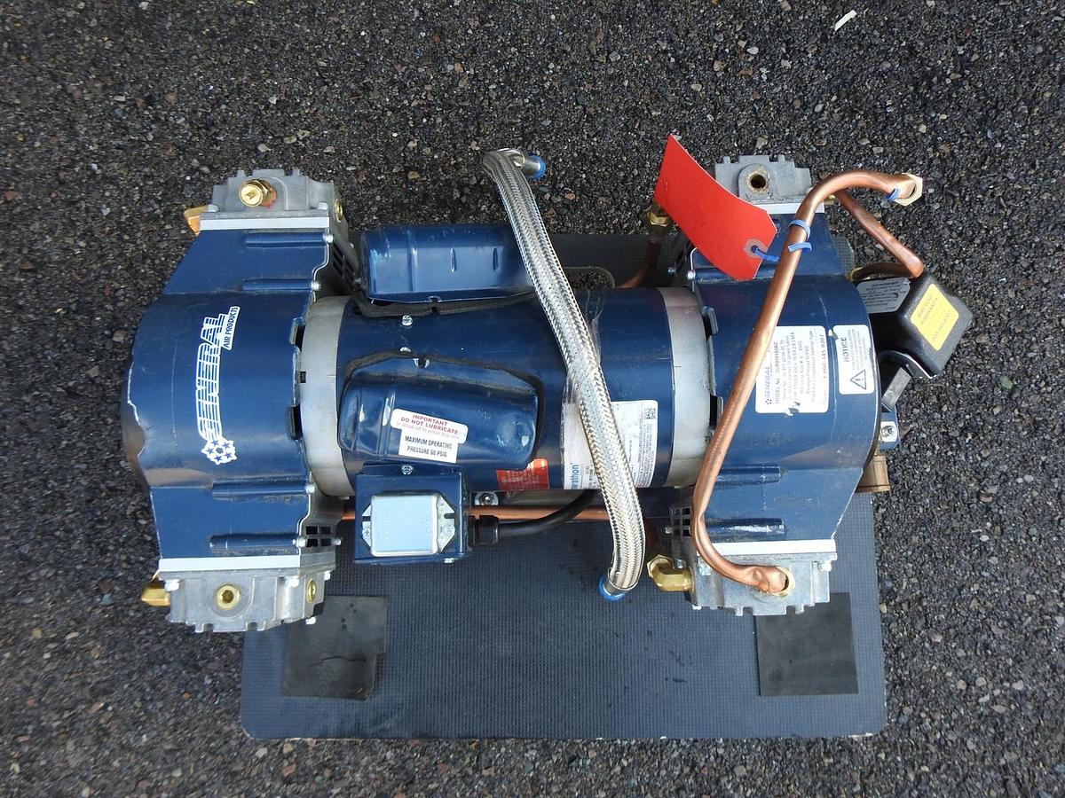 General Air Products OLR915150AC 1 1/2 HP, 915 Gallons Oil-Less Riser Compressor