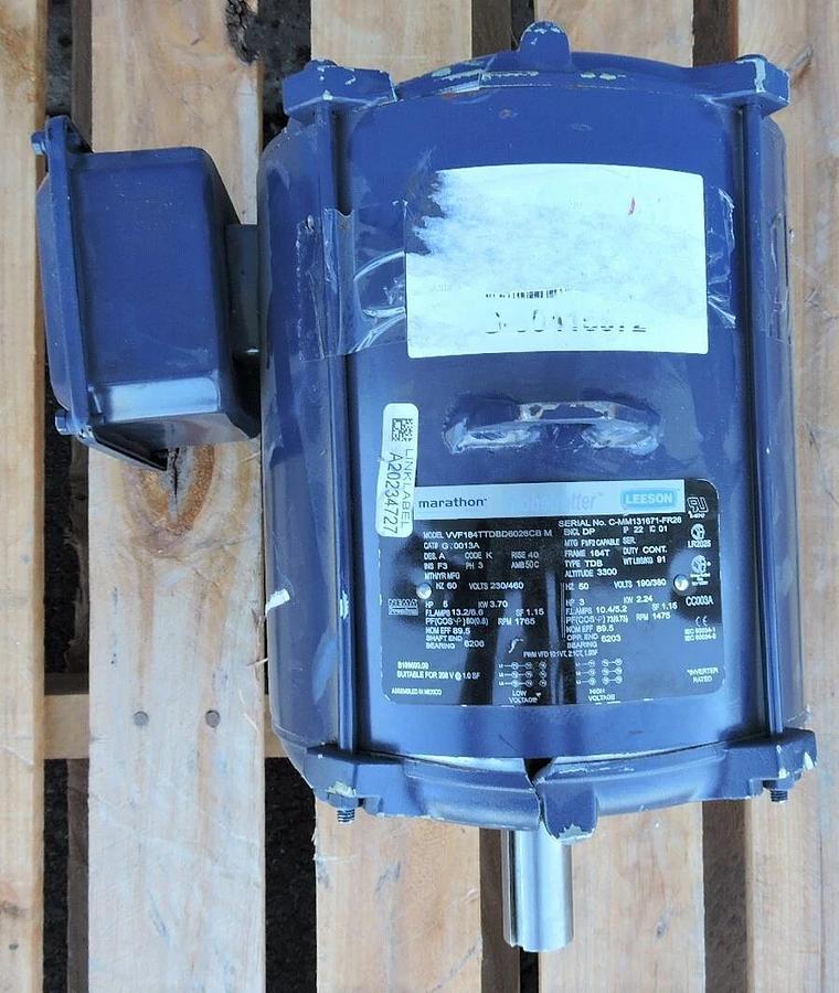 Marathon GT0013A 5HP 1765 RPM 230/460 volt 60 hertz - READ