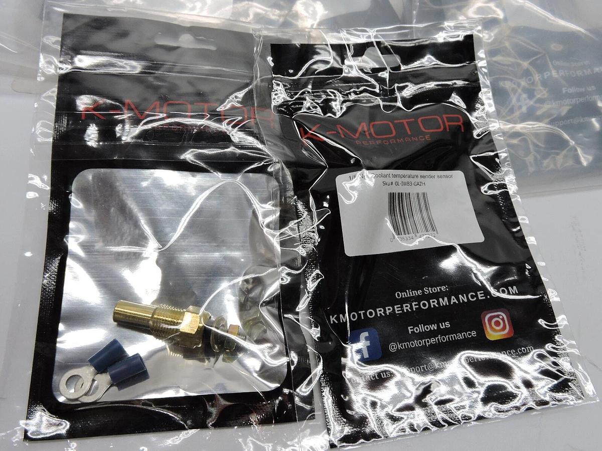 (100) 1/8 Npt Temperature Sensor -Sender Sending Unit for Water Coolant Oil Temp