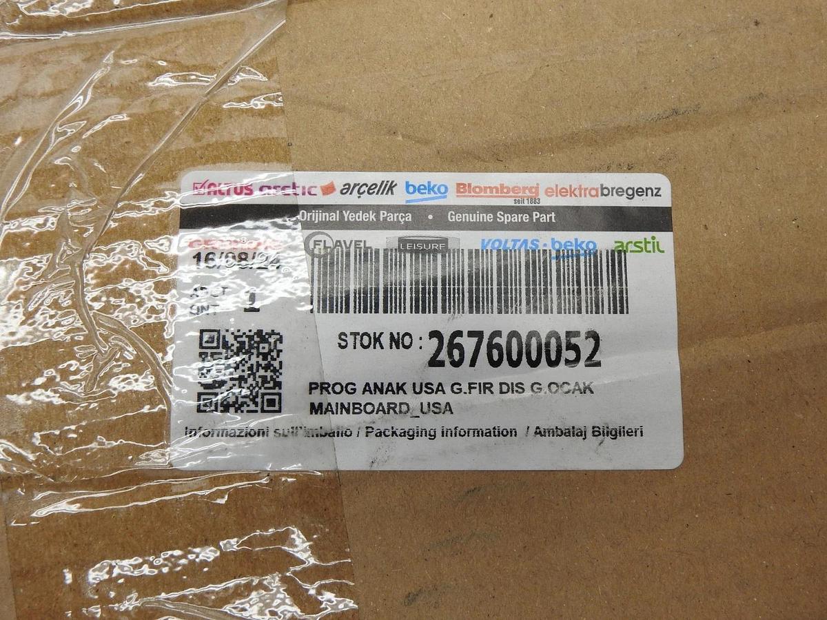 Beko 267600052 Mainboard Blomberg GENUINE OEM - NOB NEW!