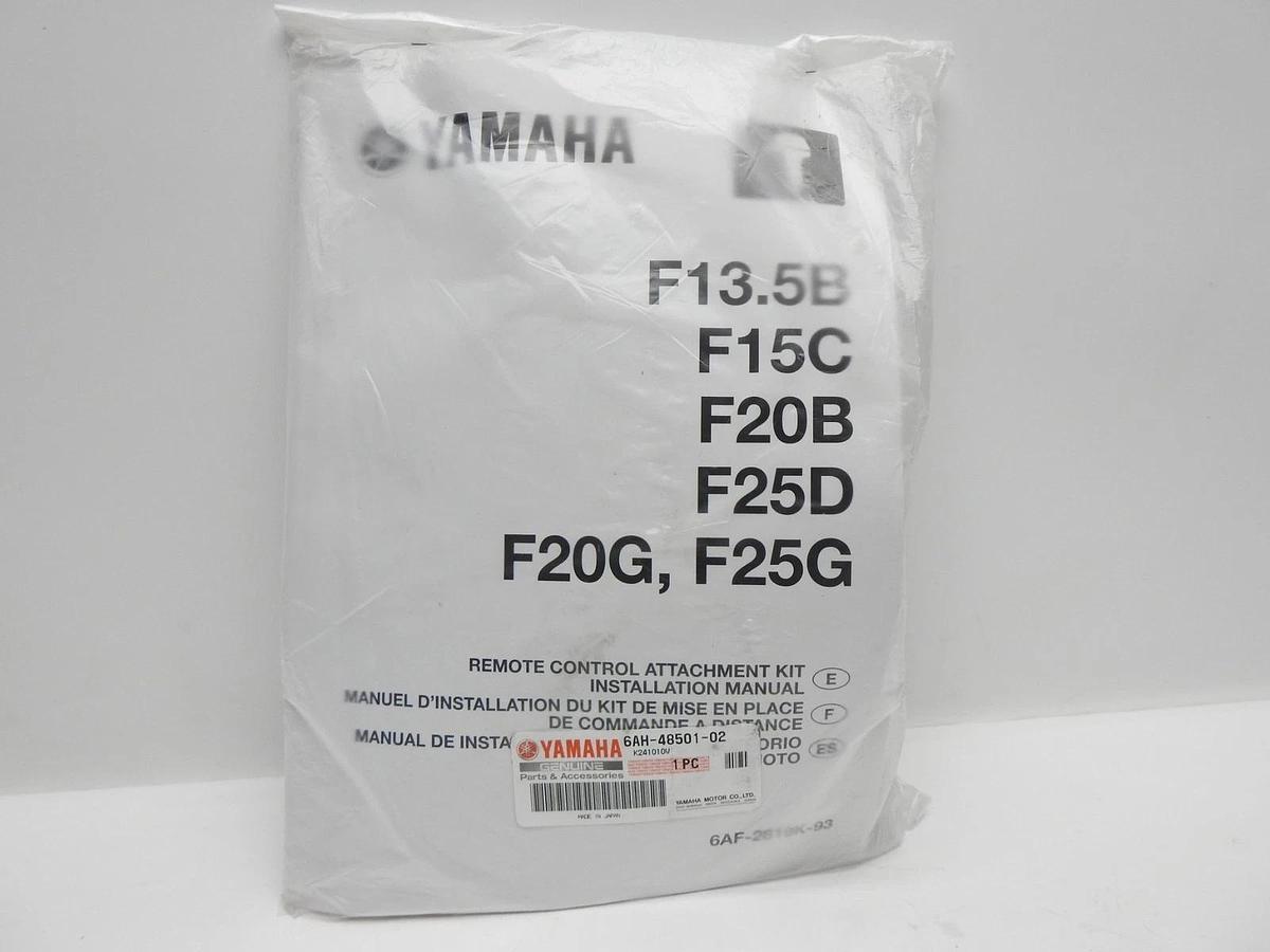 Yamaha F15C / F20 Outboard Remote Control Attachment Kit 6AH-48501-02-00 - OEM!