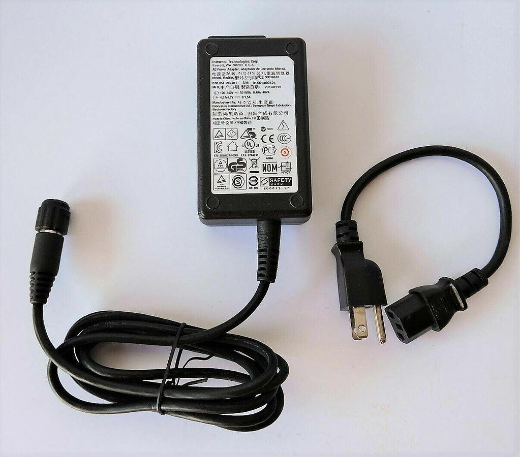 x120 LOT Intermec CK70 CK71 CN70 CN70e 3 Pin AC Power Supply 851-094-011 GENUINE