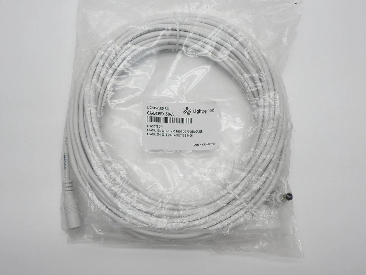 Lightspeed DC Power Extension Cable Kit for Topcat (50') CA-DCPEX-50-A - NEW!