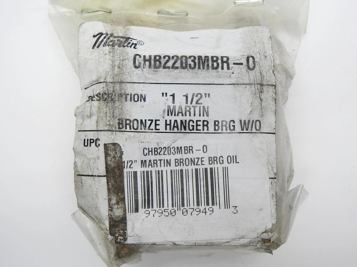 Martin CHB2203MBR 1-1/2" Bore Bronze Sleeve Hanger Bearing NEW