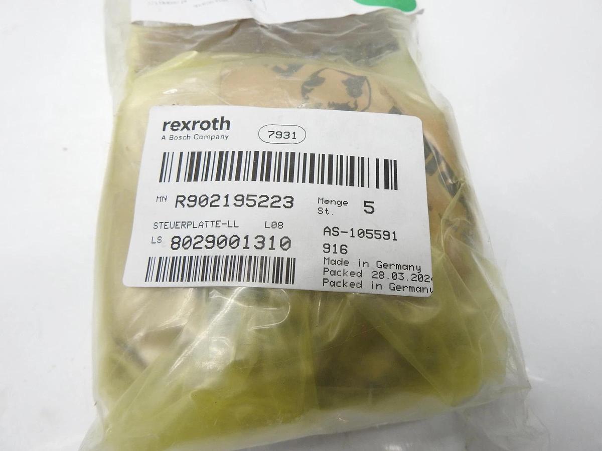 x5 Rexroth R902195223 Control Plate LH 32 Series 97.17mm W, 10.54mm H 44.62mm ID