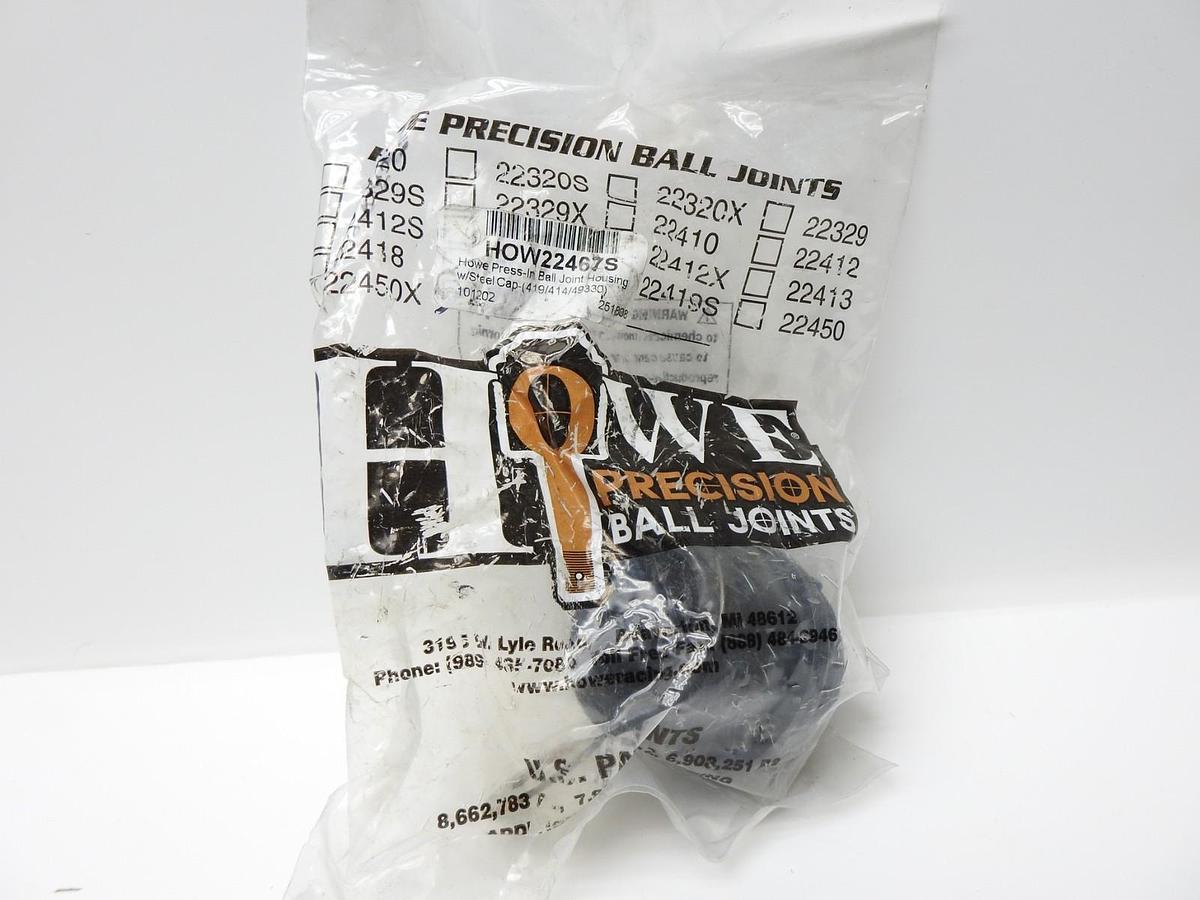 HOWE HOW22467S Press in Ball Joint Repl Housing for 22414 w/Steel Cap 22467S NEW