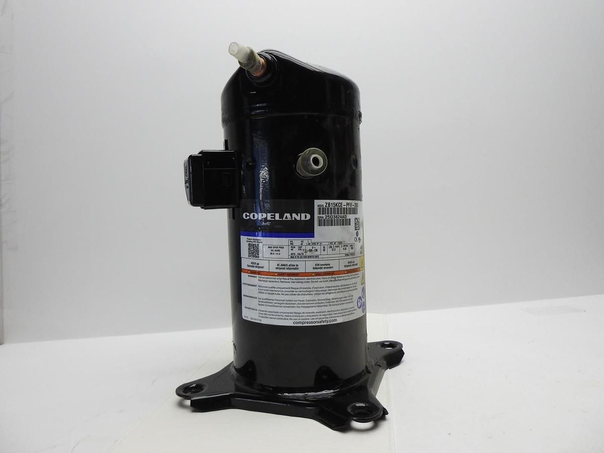 Emerson Copeland Scroll Compressor ZB15KCE-PFV-205, 208-230V 1PH - NOB NEW!