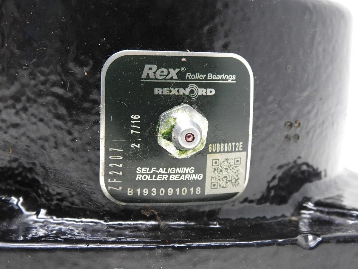 Rexnord ZF2207 Four-Bolt Square Roller Bearing Unit 2-7/16 in - NOB NEW!