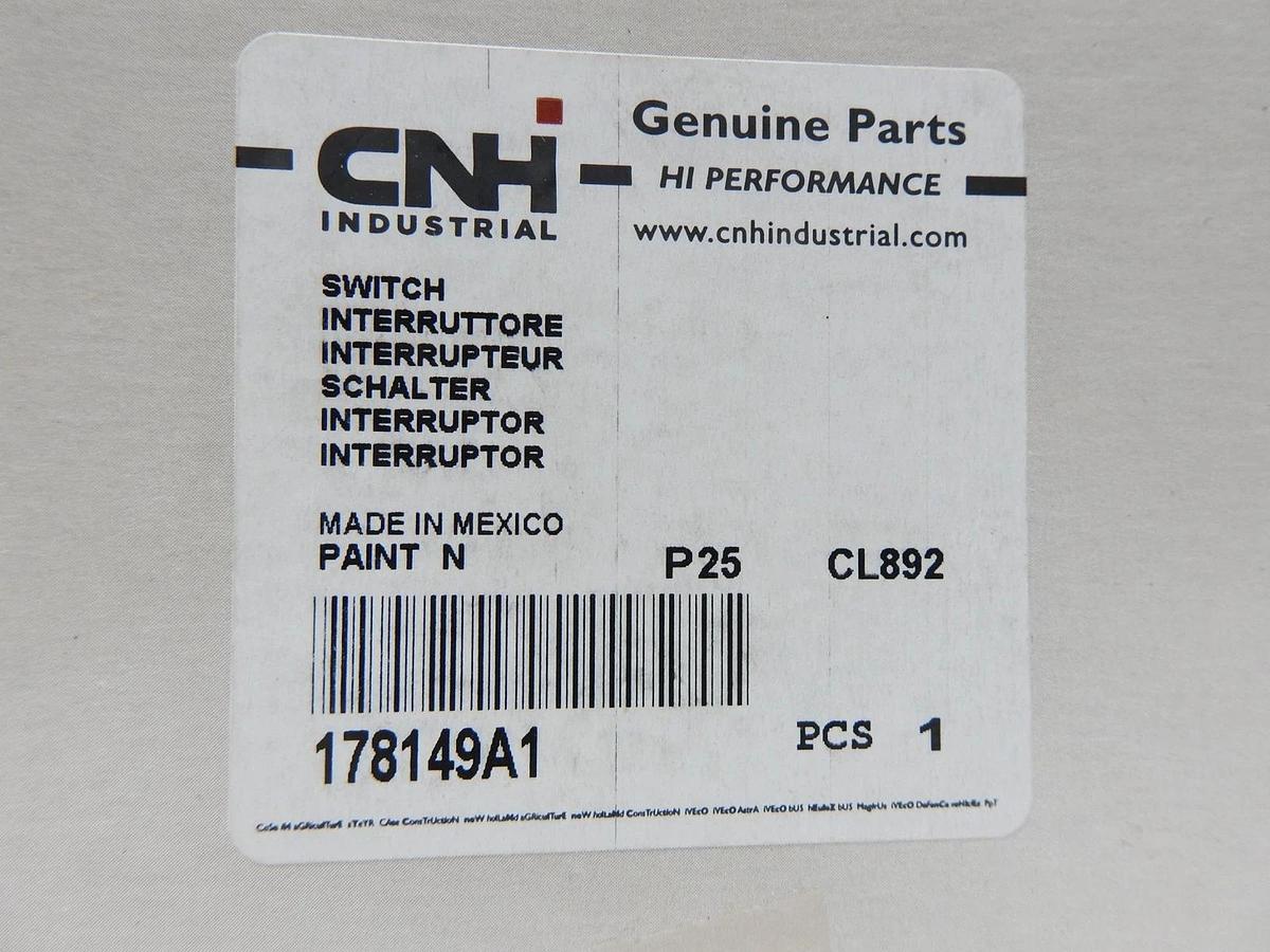 Genuine CNH 178149A1 Solenoid Switch with Cover CASE Construction OEM NEW
