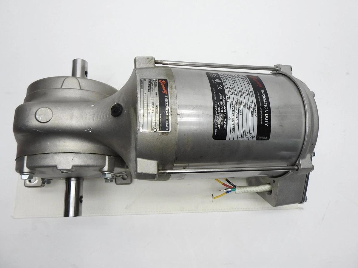 Browning Syncrogear Frame 6 Type 6W 1.0/.83 HP, 460/380V Ratio: 58 - NOB NEW!