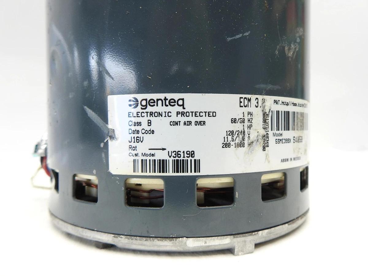 Genteq 5SME39SX S4058 1HP Blower Motor for V36190 1PH, 120/240v - NOB NEW!