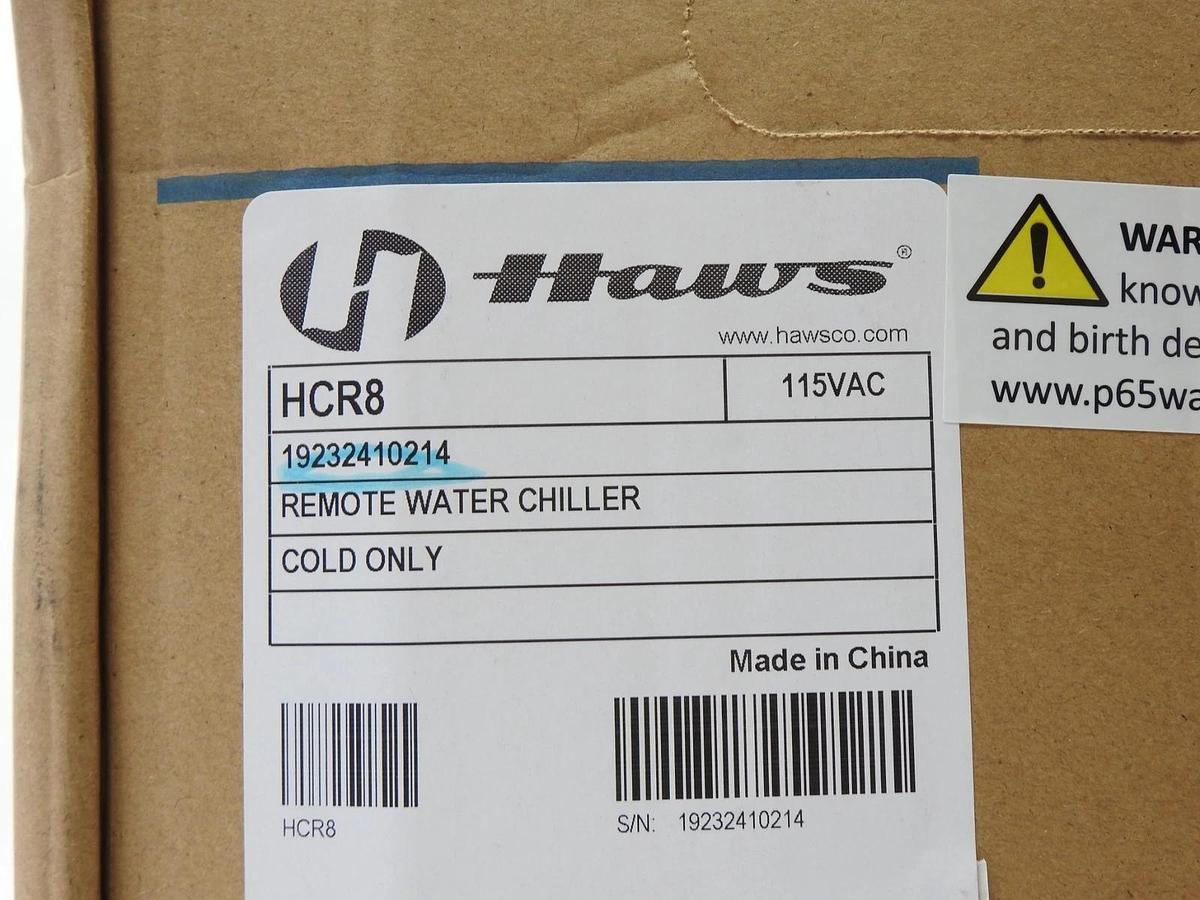 Haws HCR8 8 GPH Remote Water Chiller - NEW!
