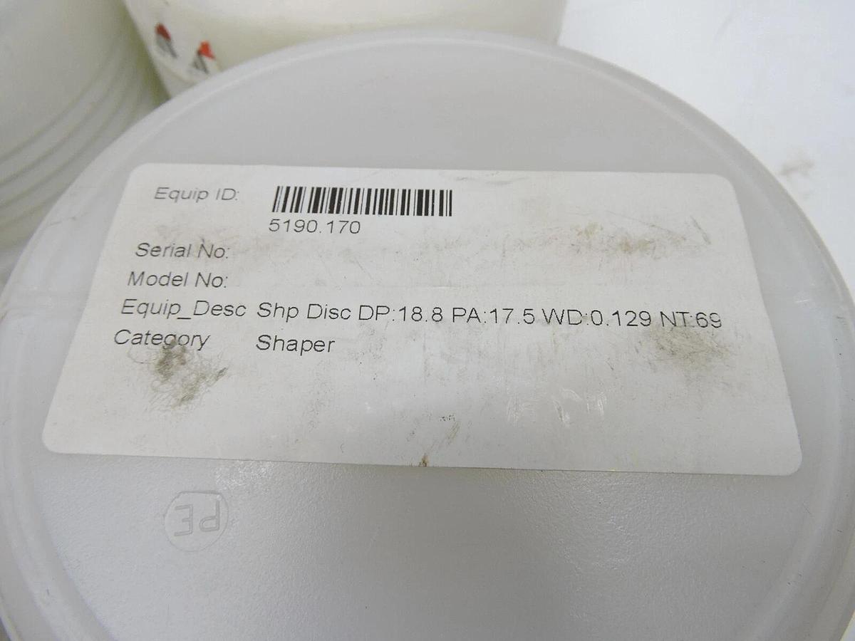 STAR-SU Gear Shaper Cutter, DP 18.8, PA 17.5, WD 0.129, NT 69 - LOT OF 4