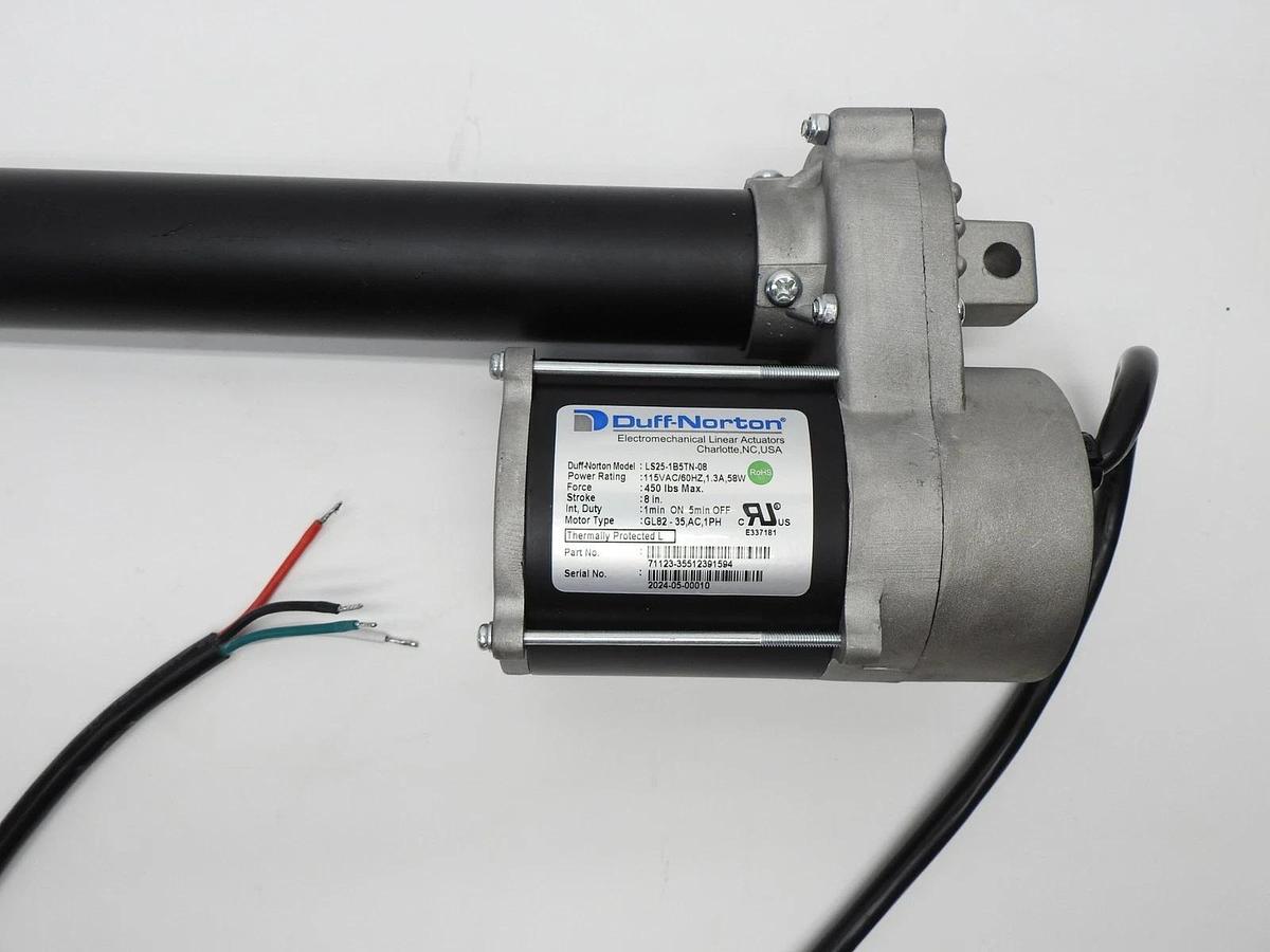 Duff Norton LS25-1B5TN-08 Linear Actuator (120V, 8" Stroke) LS Series OEM NEW