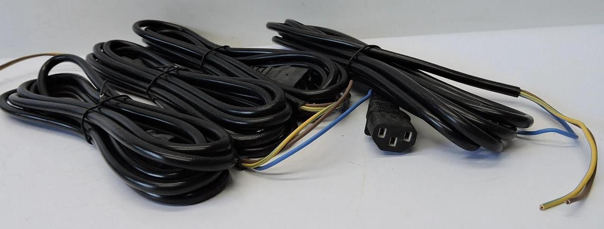 Lot of 85 - C13 to Free End Power Chords Aprox 110" Length