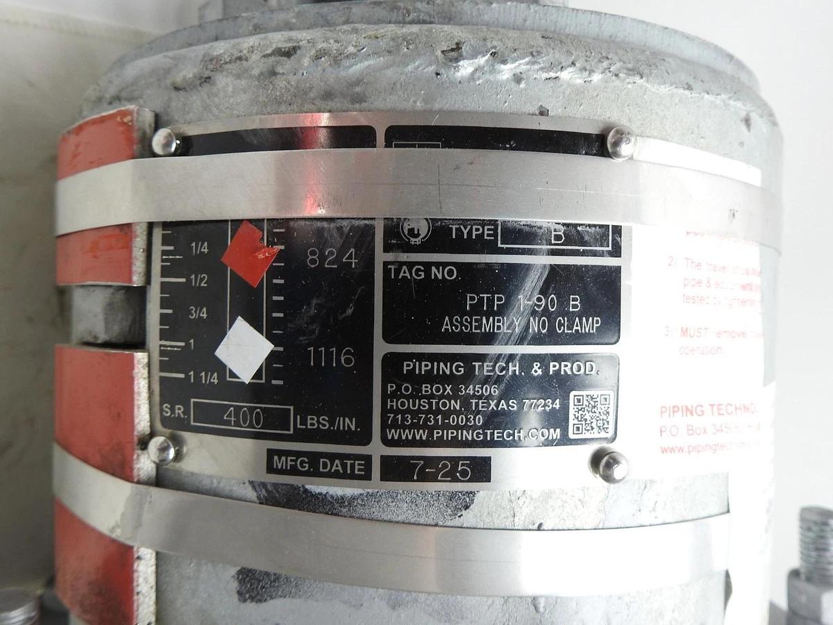 Piping Technology PTP 1-90B Variable Spring Hanger 400 lb/in Pipe Support Spring