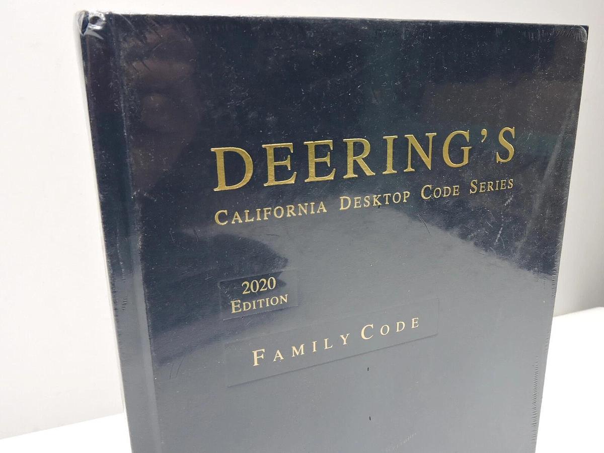 Deering's California Desktop Code Series Family Code 2020 Edition NEW