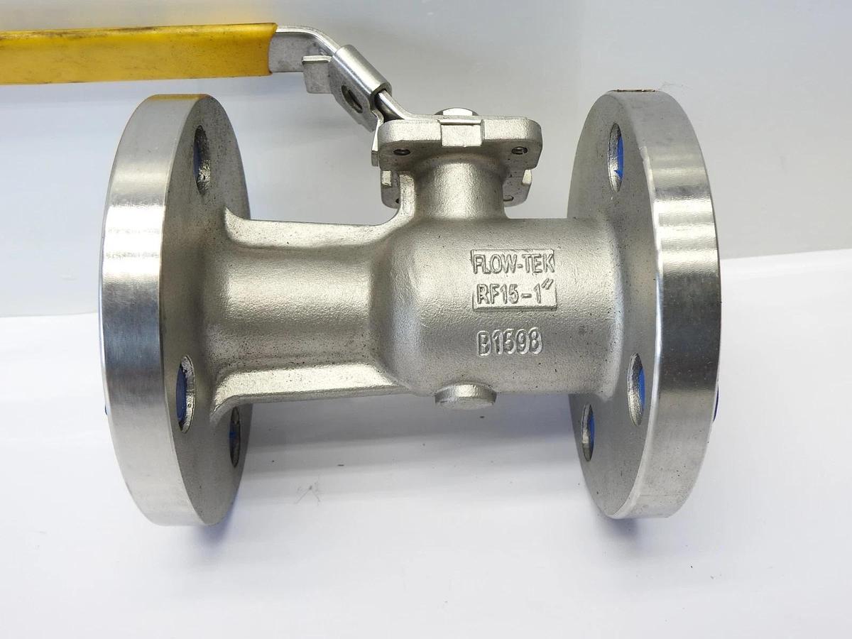 Flowtek RF15-1" API-607 BODY: CF8M, TFM-1600, CWP: 275 PSIG, Ball/STEM 316SS NEW