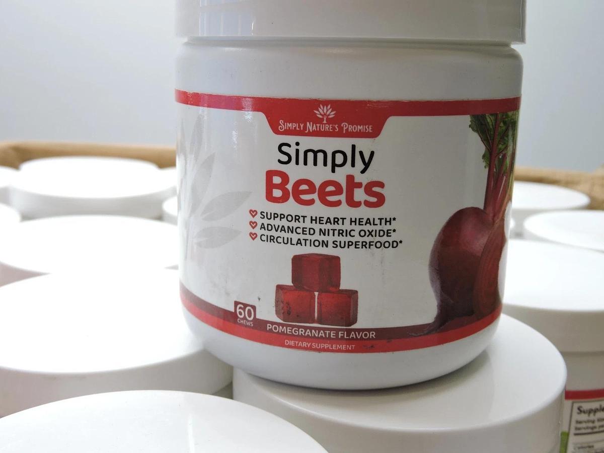 WHOLESALE LOT of 117 Simply Nature's Promise Simply Beets-60 chews/bottle 09/23