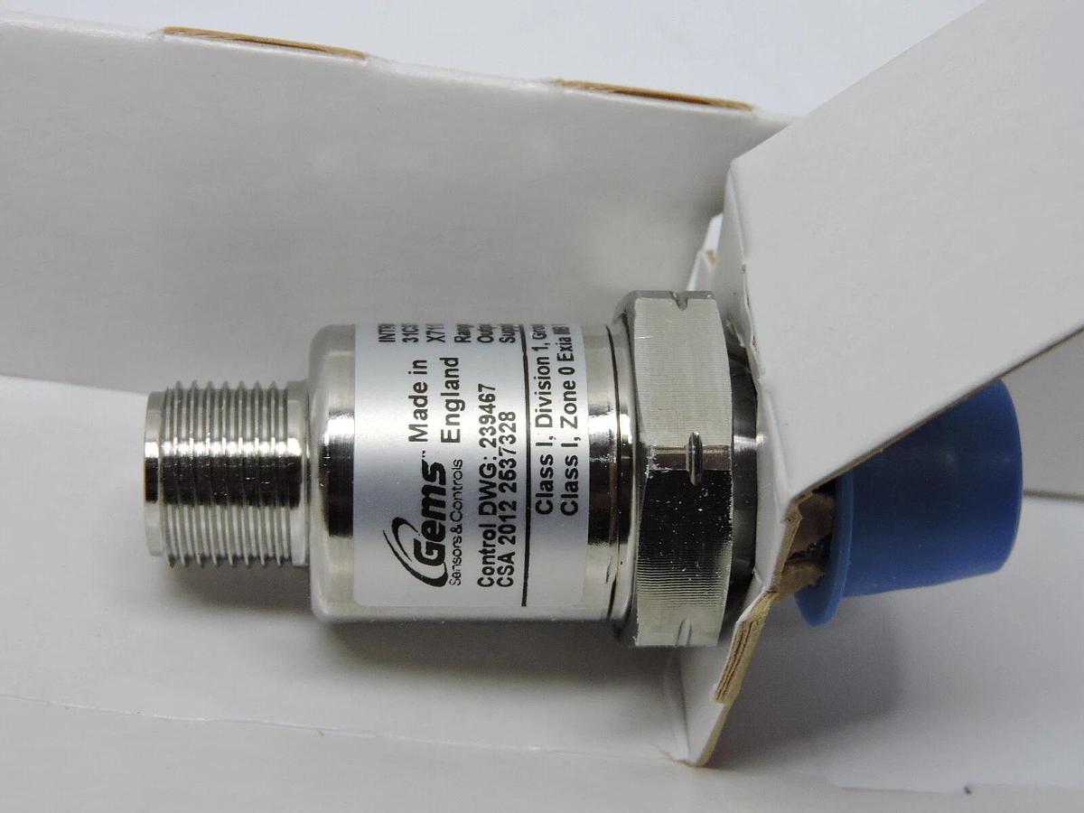 GEMS Pressure Transducer 31CST30CPS02E000 0 -3000PSI 4.5 vR Intrinsically Safe