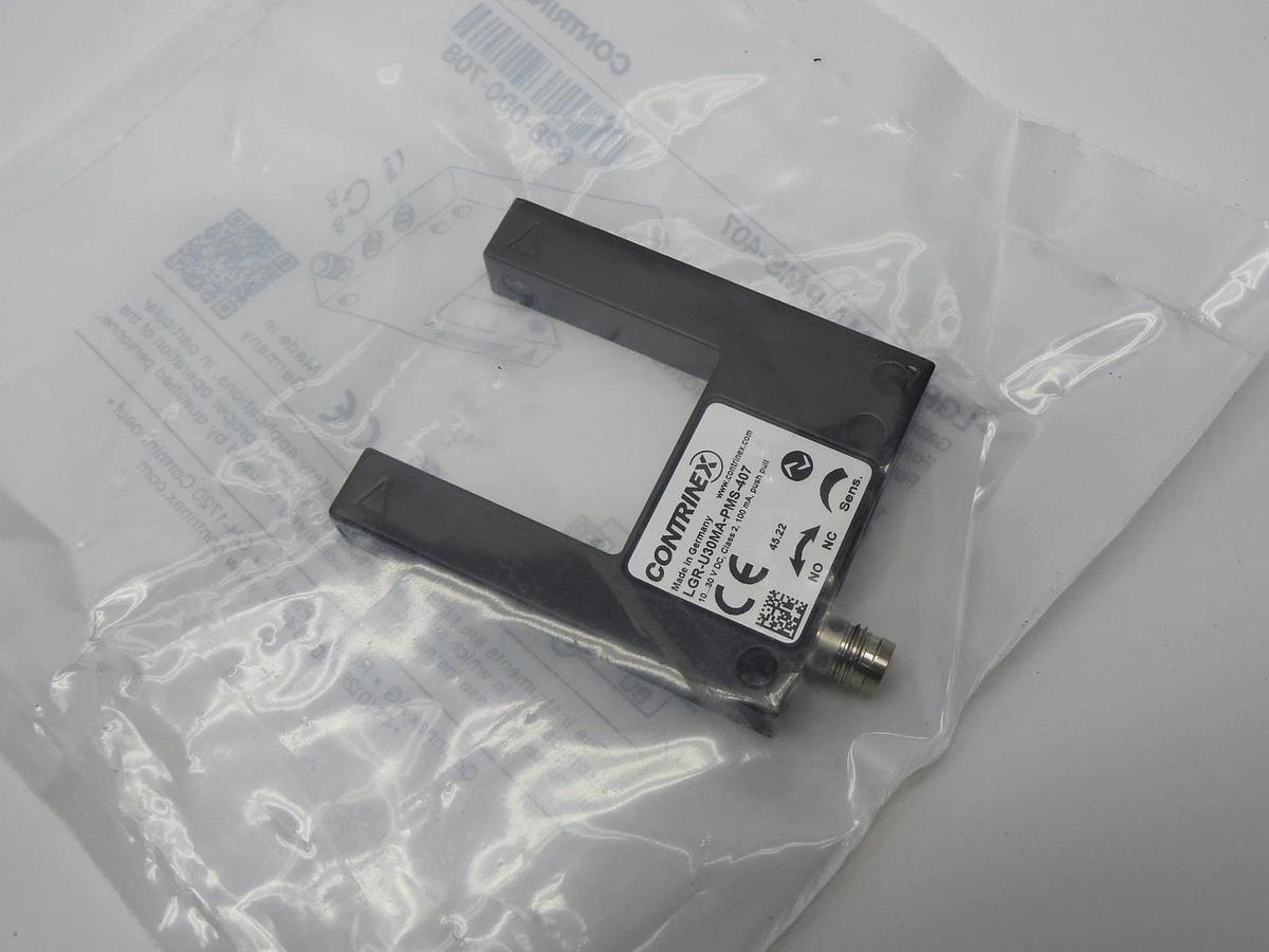 Contrinex LGR-U30MA-PMS-407 Fork Through Beam U 30 LED, Red 660nm - NEW!