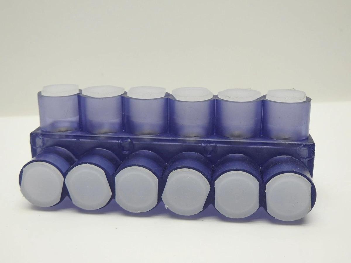 Burndy BIBD2506 Double Sided 6 Conductor Insulated Multi Tap Connector 250 kcmil