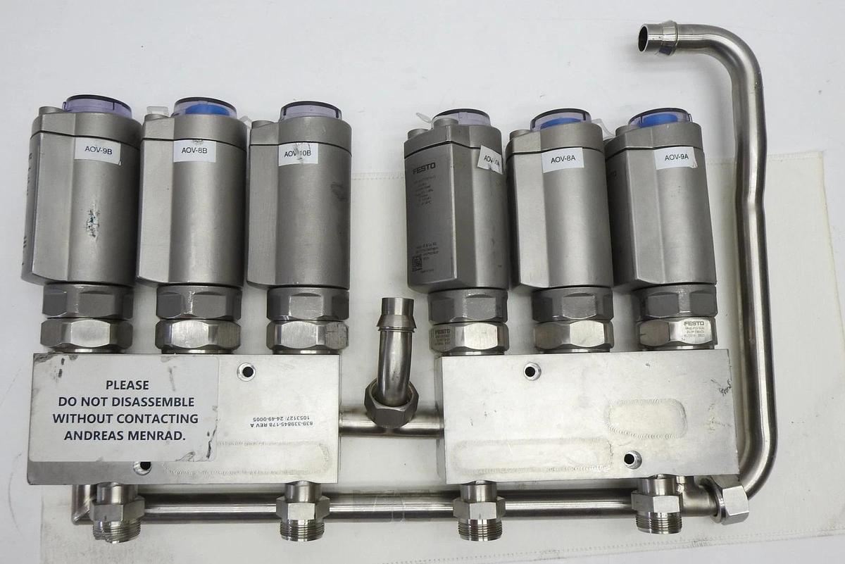 Festo Solenoid Valve Manifold Block 8113658, VAVC-F12-SCD-25-TP, 715-337596