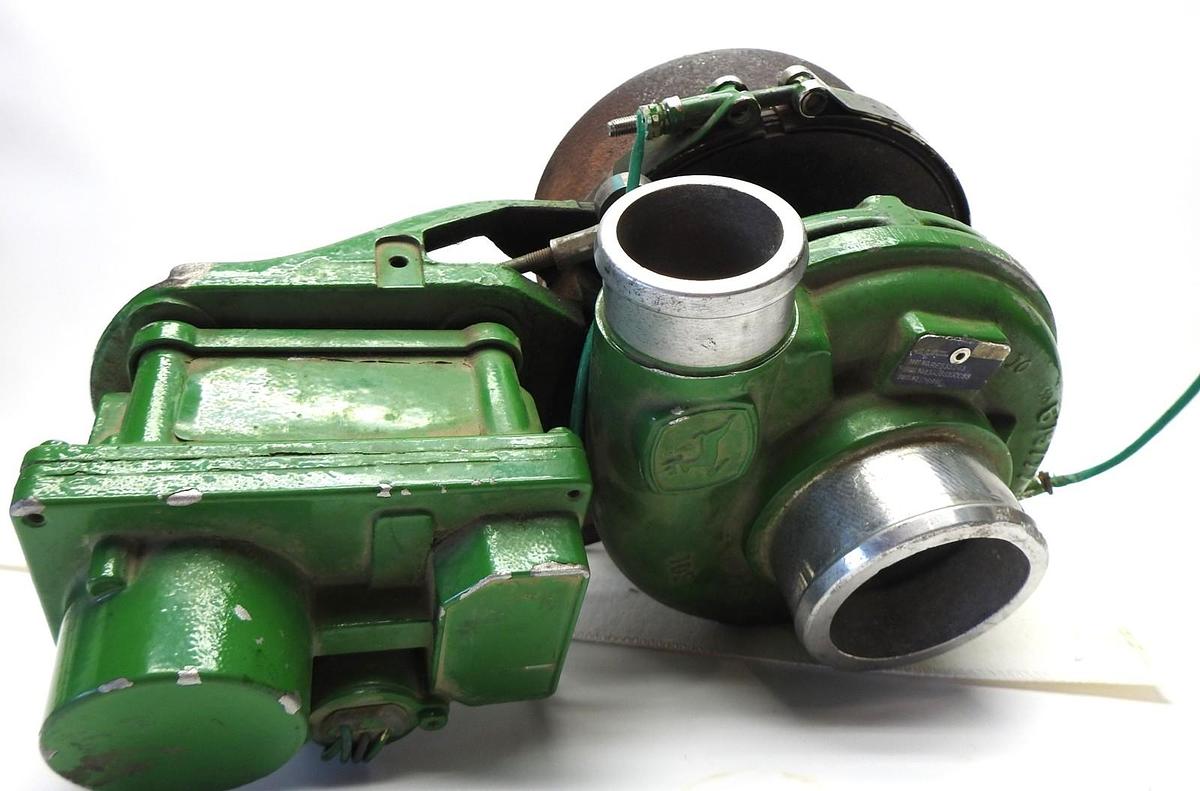 OEM John Deere RE535243 Turbocharger, 12Volts Turbo w/ Actuator DZ108162 Genuine