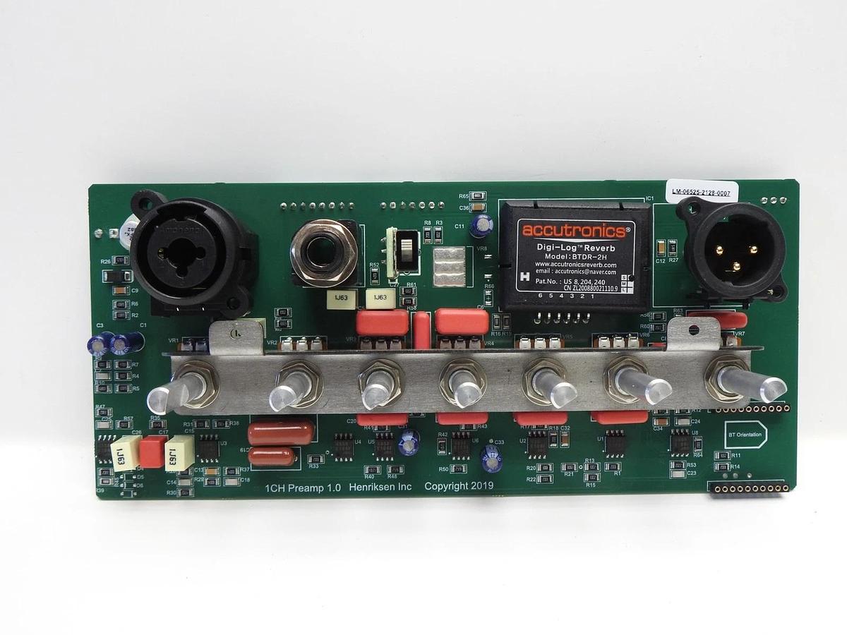 Henricksen Amplifier 1CH Preamp 1.0 Circuit Board PCB Replacement Inlet Control