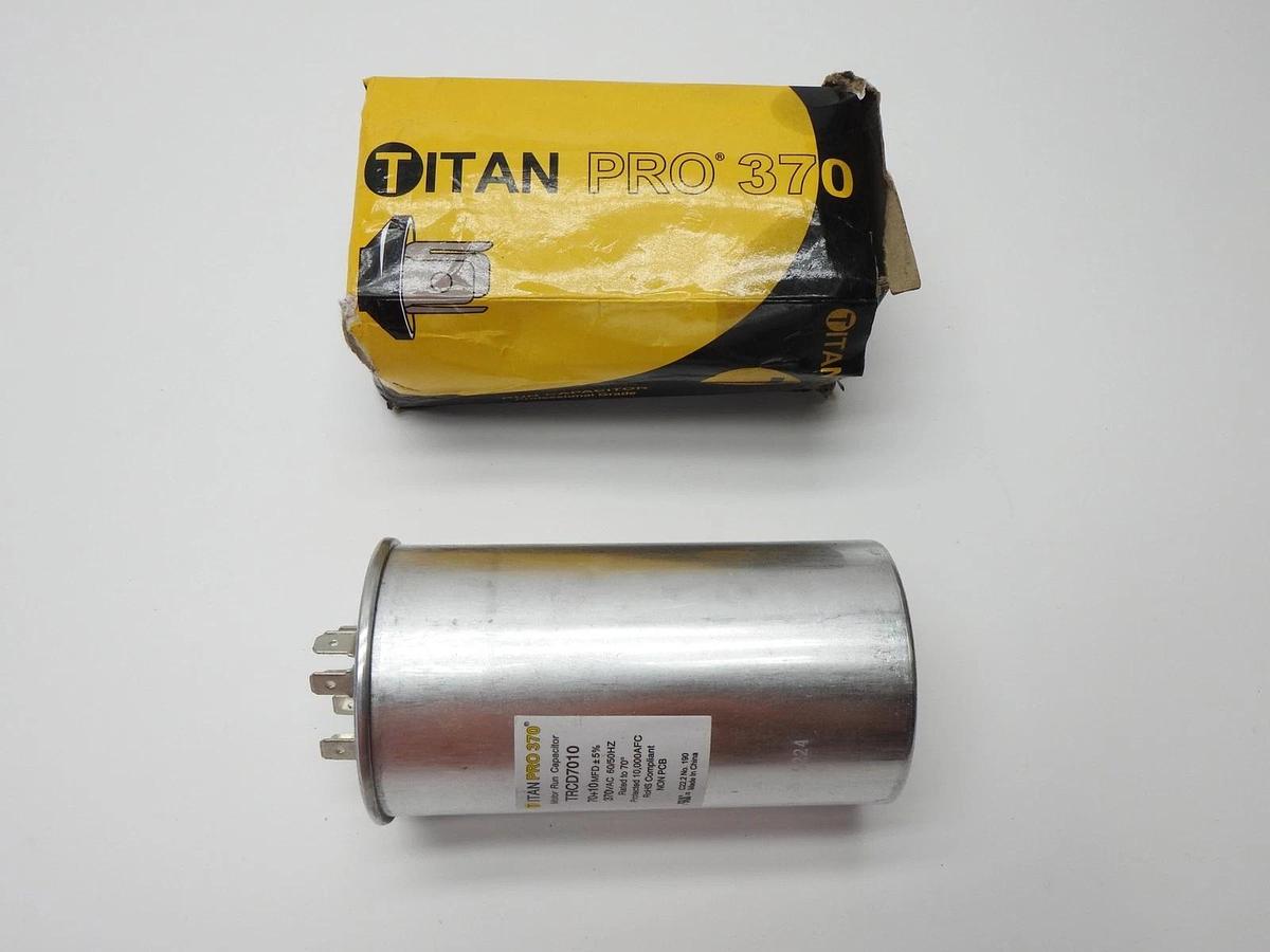 Titan Pro Round Run Capacitor 70+10MFD Packard - NOB NEW!