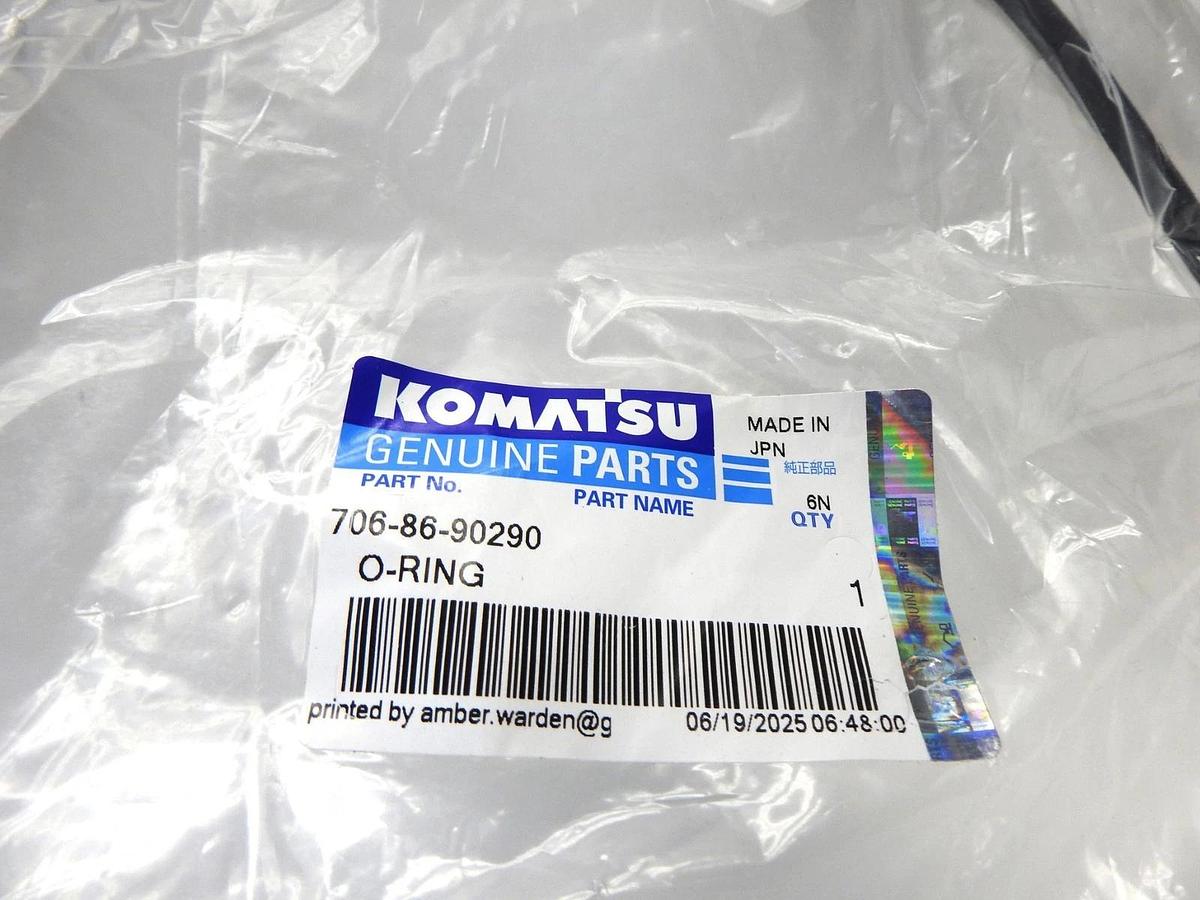 Genuine Komatsu 706-86-90290 O-Ring OEM Oring - NEW!