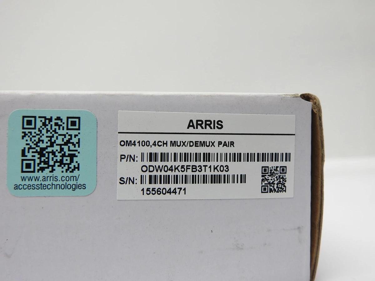 Arris OM4100, 4CH, MUX/DEMUX Pair ODW04K5FB3T1K03 Splice Tray