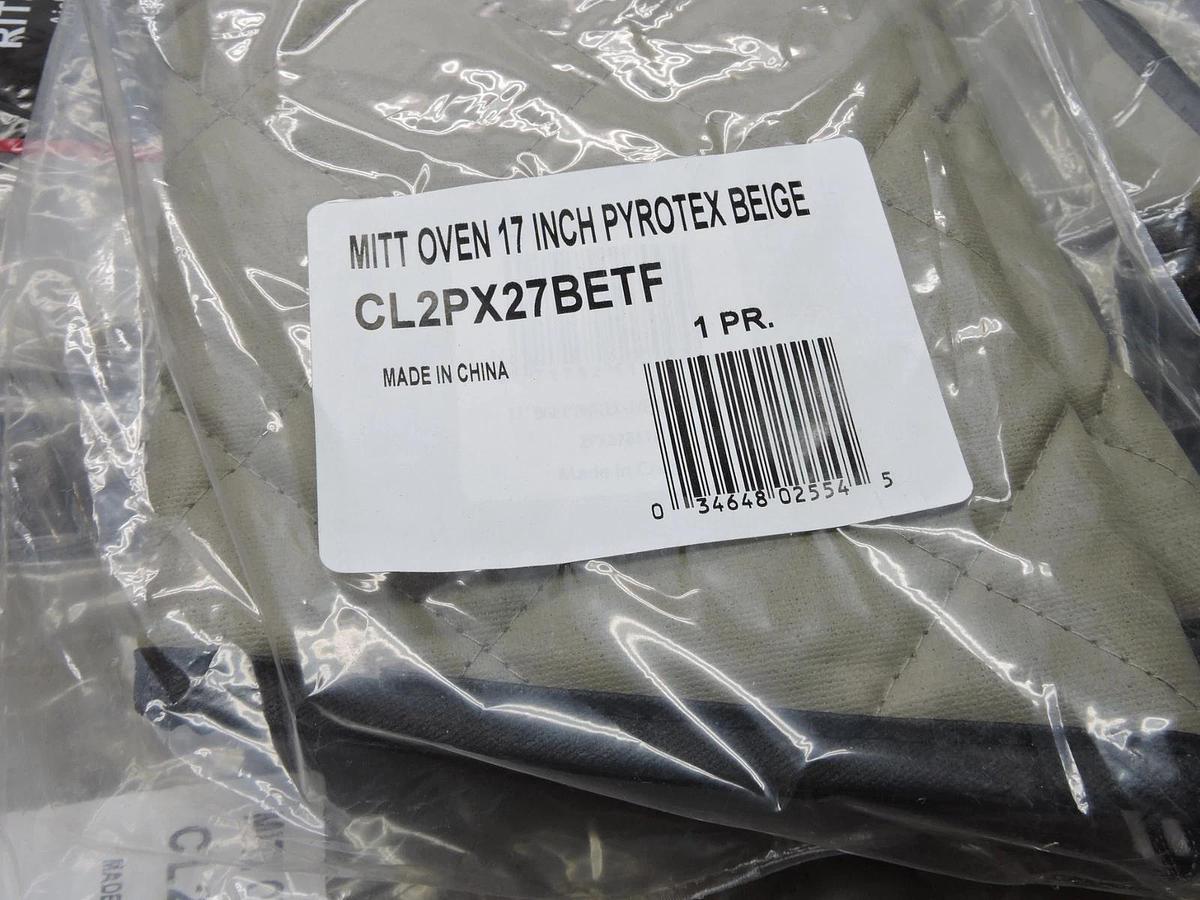 Lot of 11 PAIRS-  Ritz CL2PX27BETF Flame-Resistant Pyrotex Oven Mitt, 17" NEW!