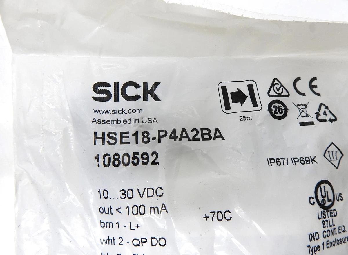 OEM Sick HSE18-P4A2BA H18 Sure Sense Photoelectric Sensor 1080592 ~GENUINE NEW~