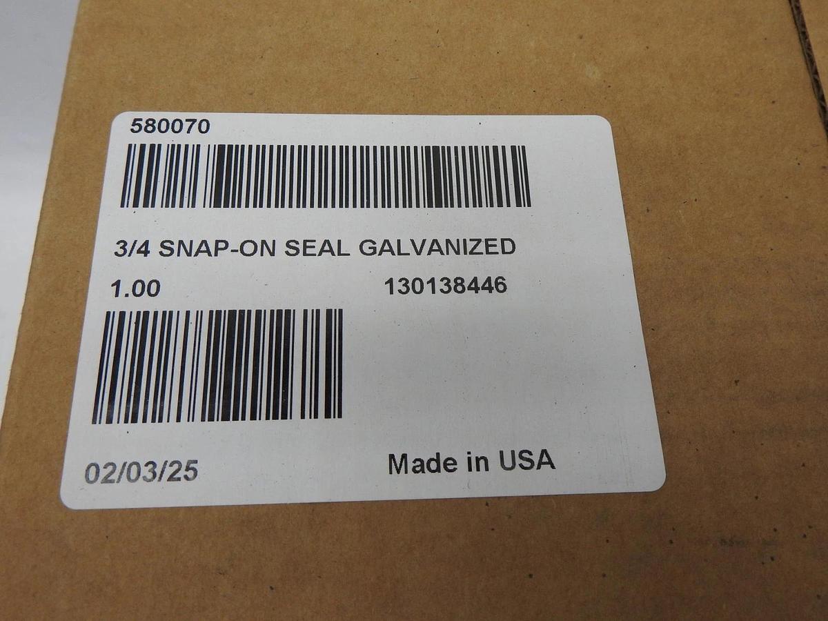 Signode 1306105 3/4 SNAP-ON Seal Galvanized (5,000 BOX) Strapping Seal