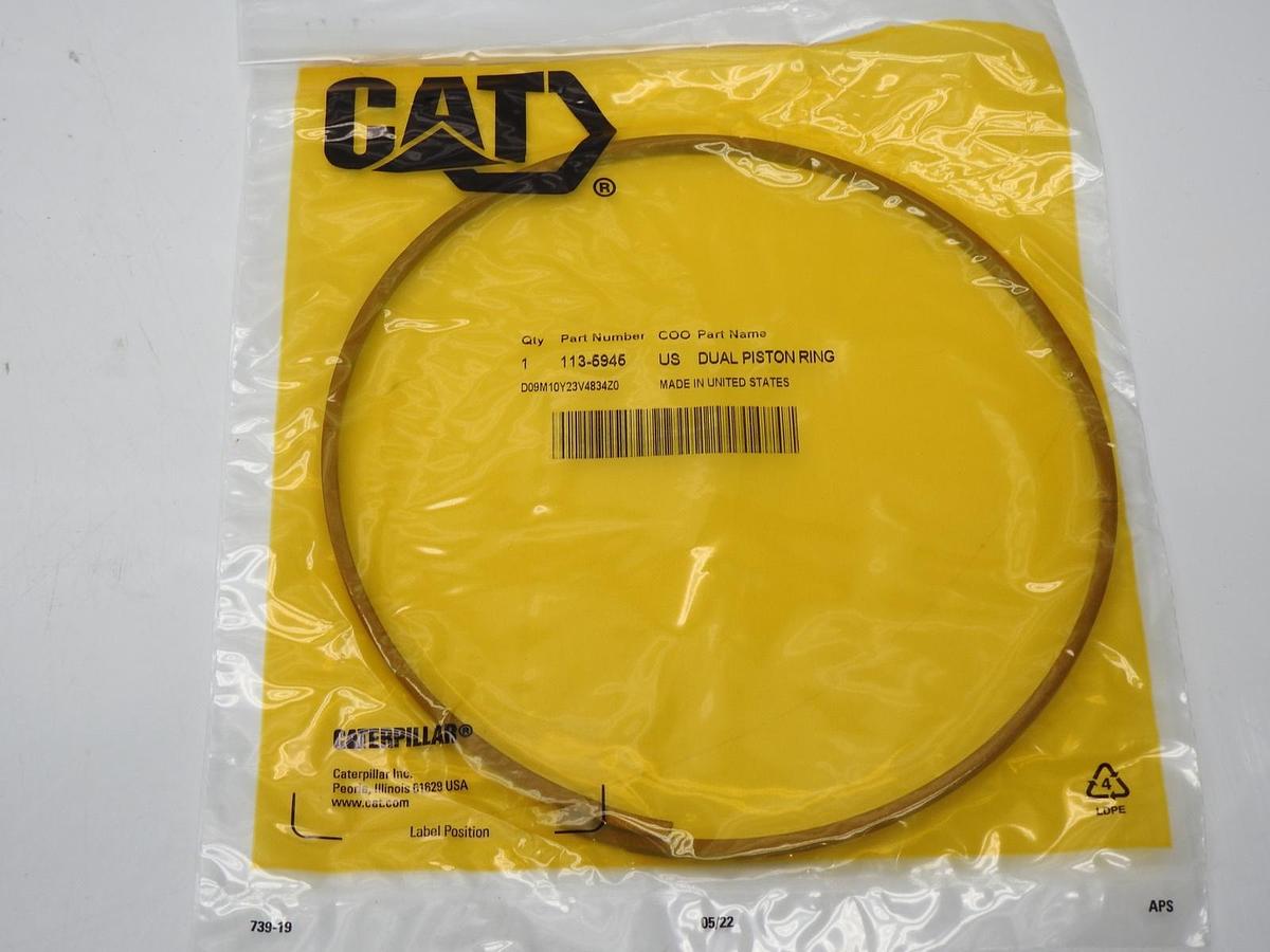 NEW OEM CAT 113-5945 Plastic Ring Seal (158.75mm Outer Diameter) Support Carrier