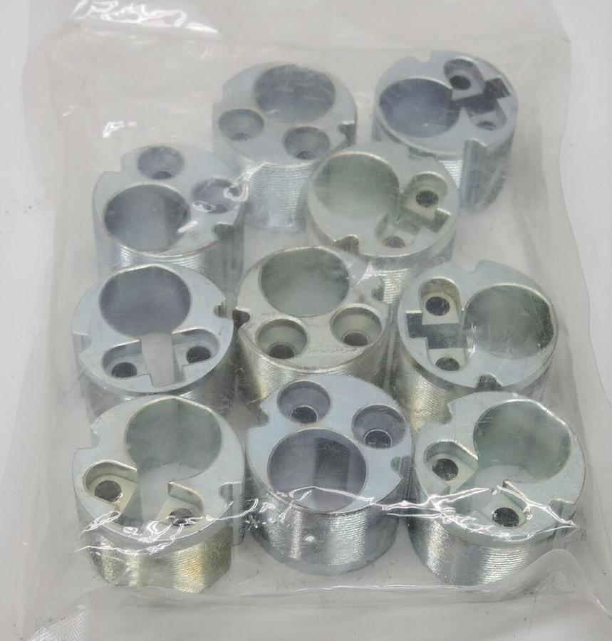 Lot of 10 - Mortise Lock Cylinder Housing Locksmith Parts - NEW!