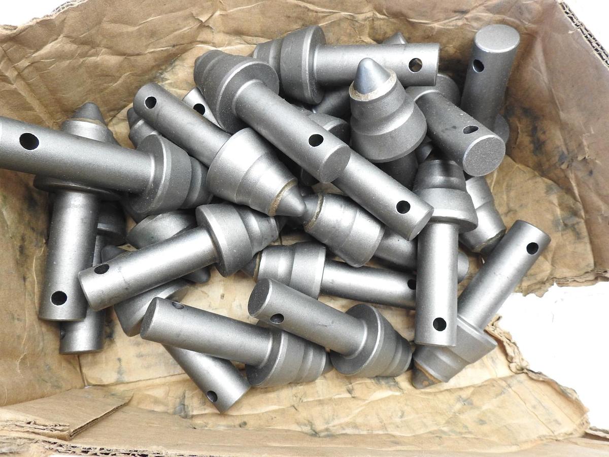 Lot of 24 - Ballast Tools Carbide Bullet Teeth Bits Mining, Coal Auger Teeth