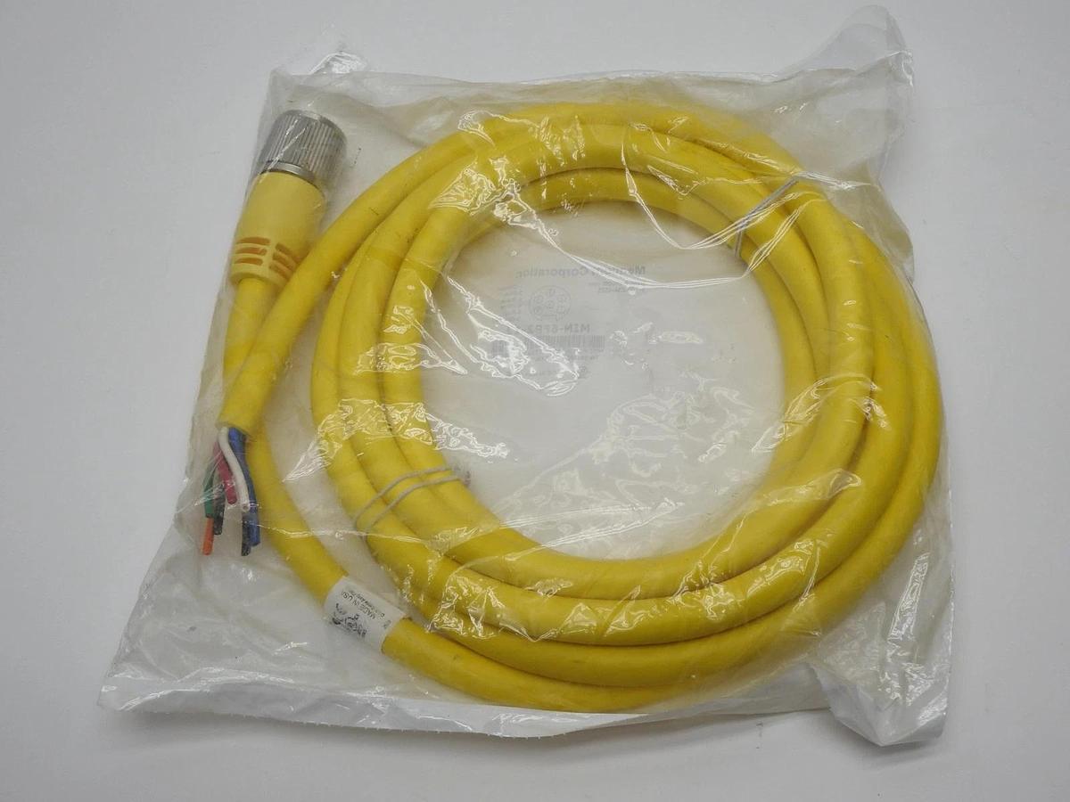 Mencom MIN-6FP2-12 MIN Size II Cordset 6 Pole, Female Straight, 8A, 12 - NEW!