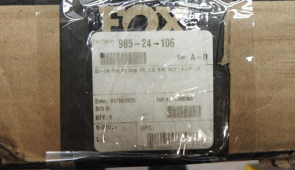 FOX 985-24-106 fits Ford 05+ SD 2 Performance Series 14.1in. Rear Shock (SINGLE)