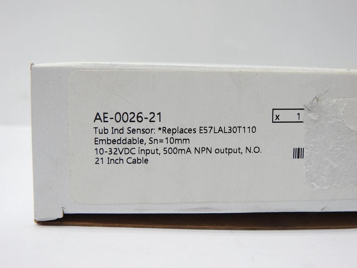 Tubular Inductive Proximity Sensor Replaces E57LAL30T110 (500mA NPN, 21" Cable)