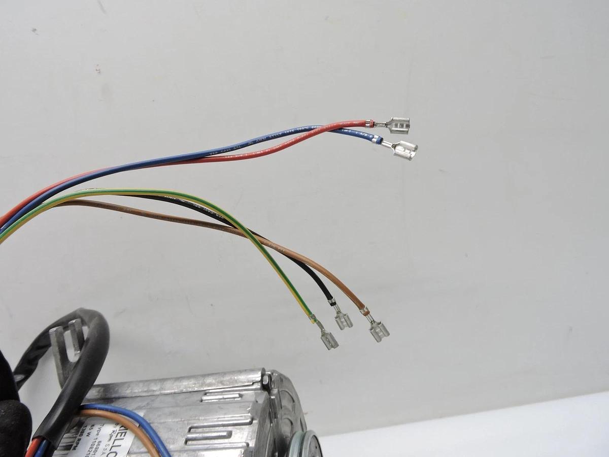 RPM SPA Motor Type 11082100, 6680177 65W, 1380 RPM, 277V Riello Motori Elettrici