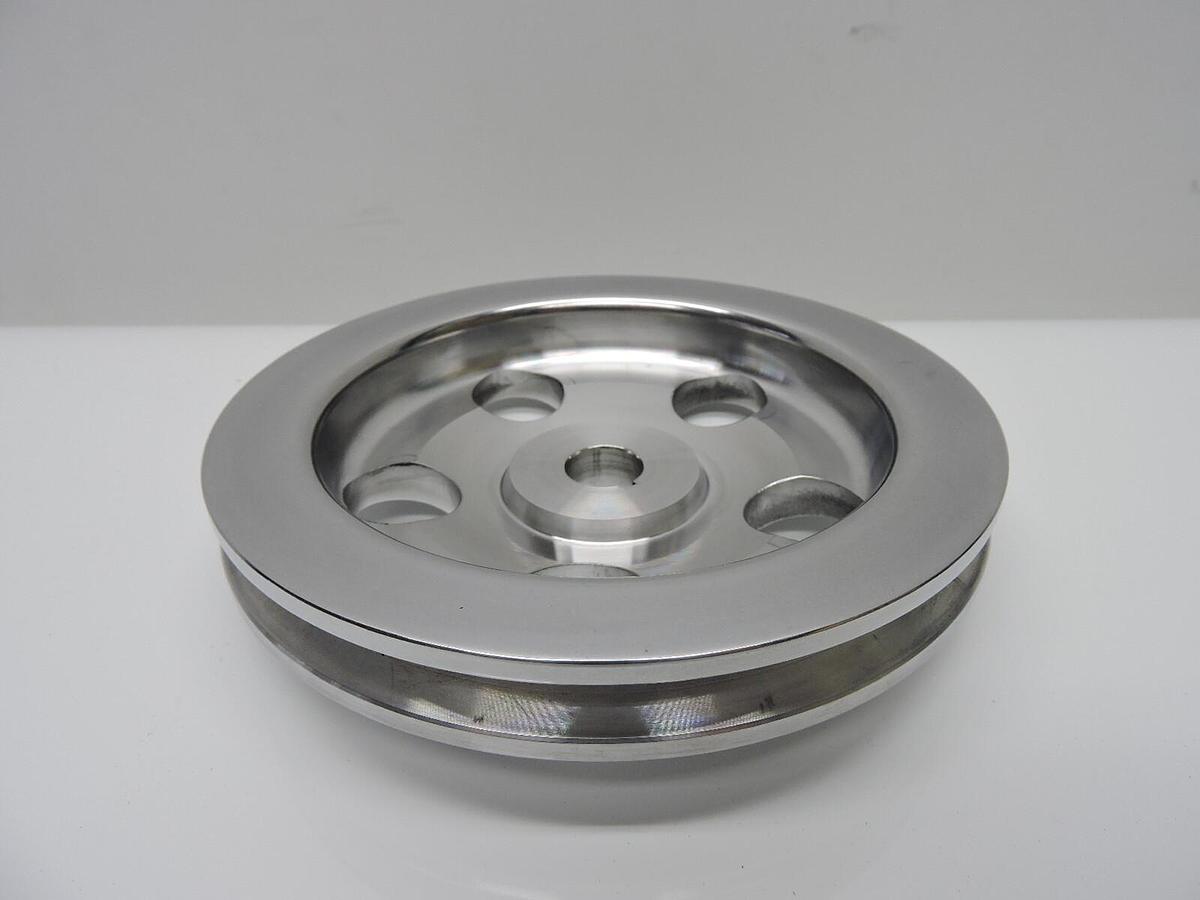 Chevy Billet Power Steering Pulley Single Groove Polished Finish S8848POL