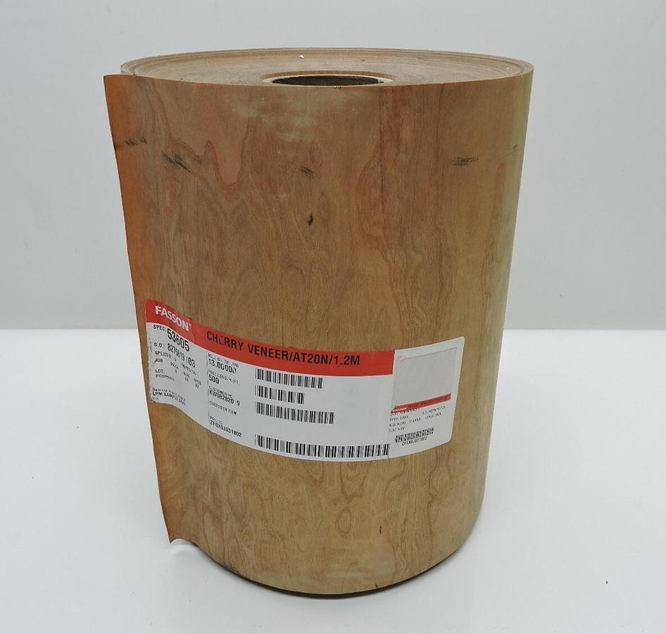 Avery Dennison A360501 Fasson Cherry Veneer / AT20N/1.2M Width: 13" x Length: 50