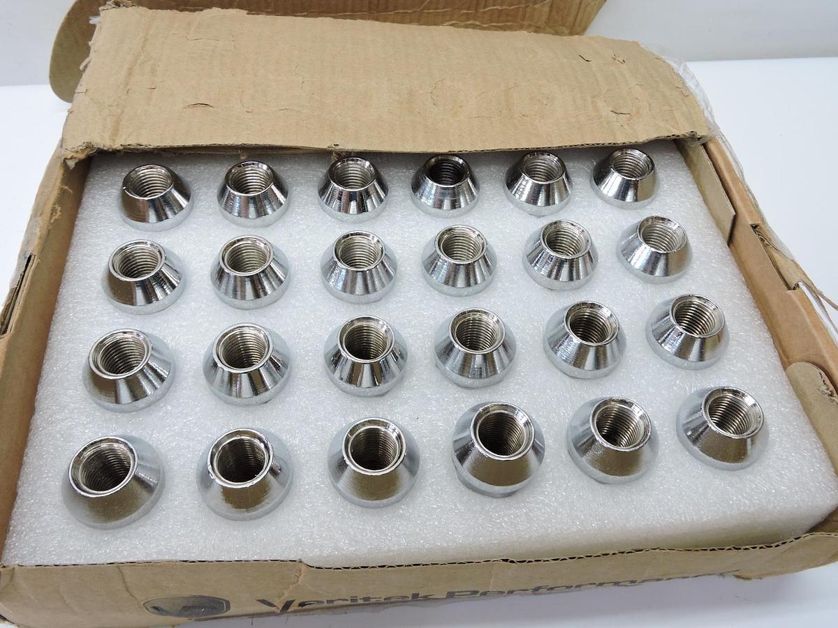 (24) 14x1.5 Veritek Chrome Duplex Lug Nuts - NOB NEW!