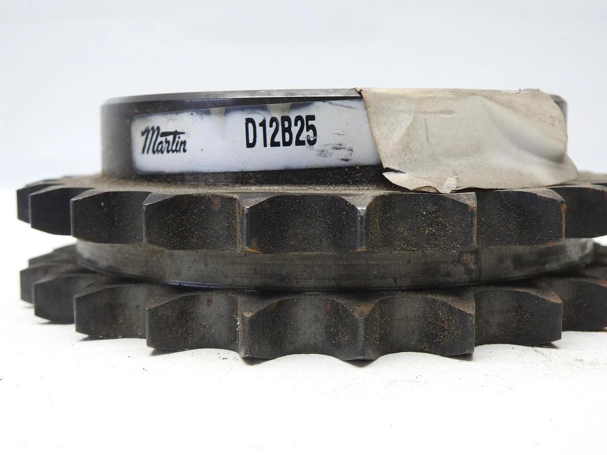 Martin D12B25 Metric Roller Chain Sprocket - NEW OLD STOCK